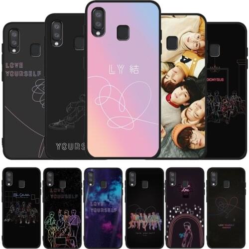 Love Yourself Art Soft Case For Samsung A10 A30 A40 A50 A70 M10 M20 M30S M40 A01 A21 A31 A51 A71 A20E black Case