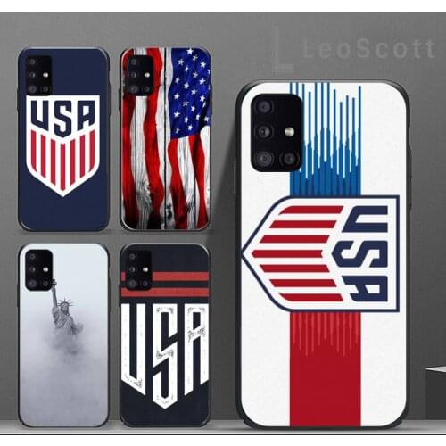 America USA Flag Novelty Phone Case For Samsung A32 A51 A52 A71 A50 A12 A21S S10 S20 S21 Plus Fe Ultra