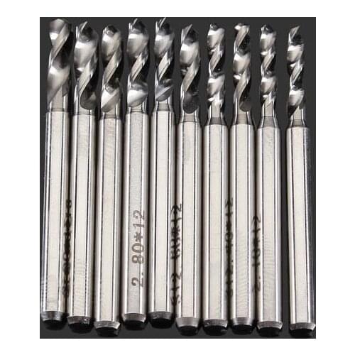 Real Sale Ferramentas Marcenaria Hand Drill 10pcs Set 2.10-3.00mm Tungsten Steel Pcb Drill Circuit Board