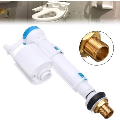 G1/2" Toilet Water Tank Fittings Intake Valve Toilet Push Button Fill Valve Dual Flush Cistern Syphon Bathroom Supplies