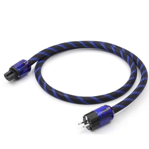 Hifi audio AC power cable with Rhodium Plate P-037E/C-037 EU version Connector hifi powe cord