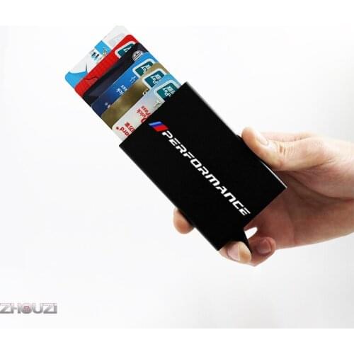 Credit Card Holder Slim Rfid Wallet Case Porte Carte ID Cardholder For BMW 1 2 3 4 5 6 7 Series X1 X2 X3 X4 X5 X6 X7 Accessories