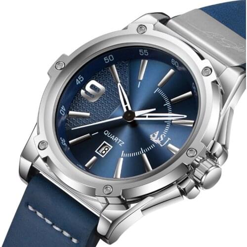 Mens Watch Calendar Waterproof Casual Business Quartz Watch Brand Men Sport Military Large Dial Wrist Watch Relogio Masculino