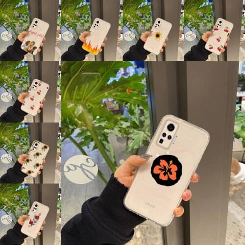 Sunflower Flame flower Phone Case Transparent For VIVO NEX V Z Y X 17 15 11 9 6 5 3 1 i S MAX PRO X 20SE Soft TPU Mobile bags