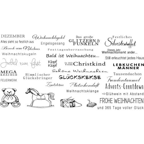 German Transparent Clear Silicone Stamp Seal DIY Scrapbooking photo Album x0056