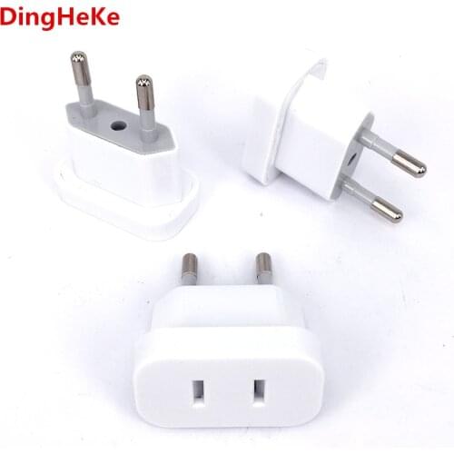 New CN US To EU Euro Europe Plug Adapter 2 Round Socket Converter Travel Electrical Power Adapter Socket China To EU Plug