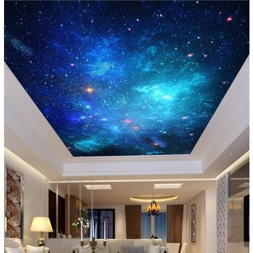 Custom ceiling wallpaper, fantasy star murals for the living room bedroom ceiling background wall vinyl papel de parede