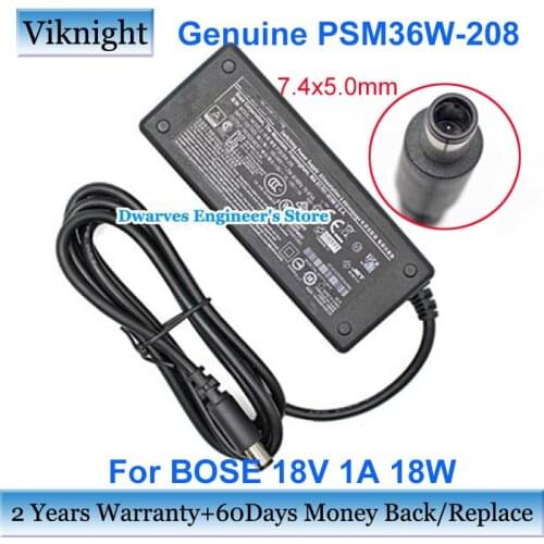 Genuine PSM36W-208 18V 1A 18W AC Adapter For BOSE SOUNDDOCK II SOUNDDOCK III Power Adapters Charger 293247-009 309612-003