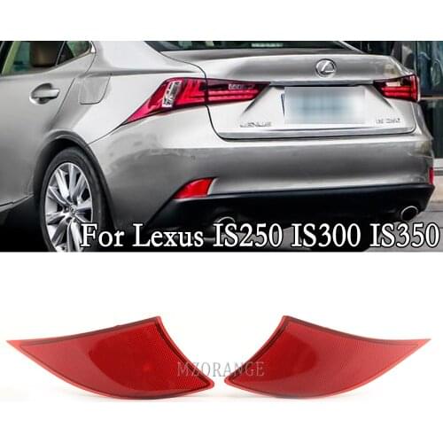 MIZIAUTO Rear Bumper Reflector Light For Lexus IS250 IS300 IS350 2014 2015 Rear Tail Light Brake Fog Lamp Car Accessories