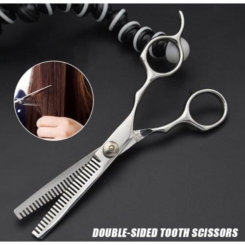 6 Inch Double Edged Hair Salon Stylist Barbers Thinning Shears Scissors Professional Barbers Thinning Scissors NE