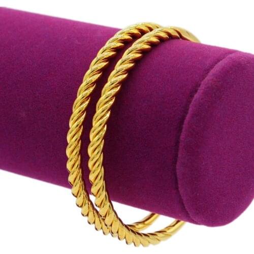 PINXUN Ethiopian Arab Gold Color Bangle For Women Children Gold Color Dubai Africa Bracelet Wedding Jewelry Party Gifts XTE6