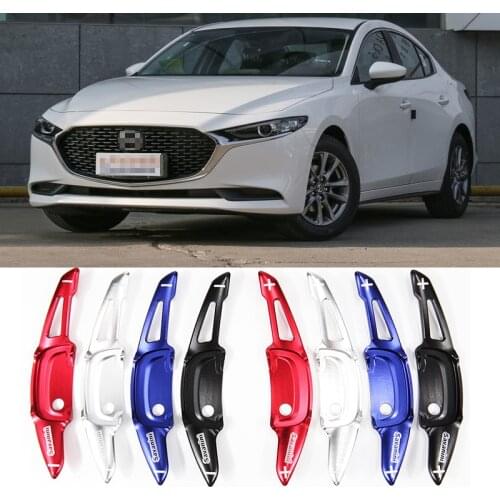 For Mazda 3 Axela 2020 2pcs Steering Wheel Aluminum Shift Paddle Shifter Extension Car-styling