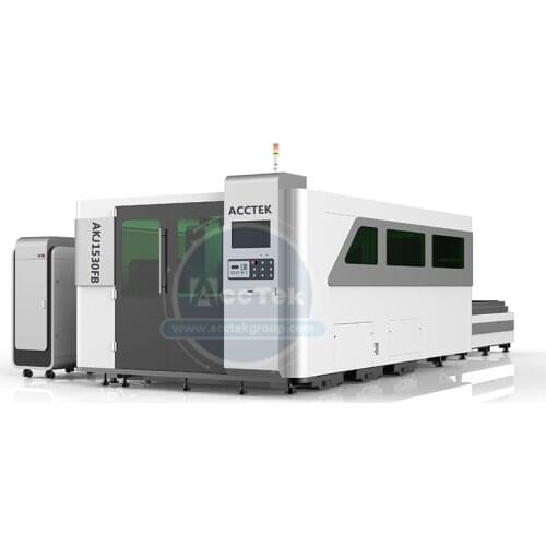 Full Covered Big Power 3KW 4KW 5KW 6KW Fiber Laser Cutting Machine Metal with Rotary