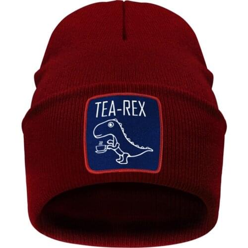 The Rex Printing New Knitted Hat Mens Warmer Breathable Ladies Beanies Hat Fashion Hip-hop Casual Elastic Panama 2020 Gorras Cap