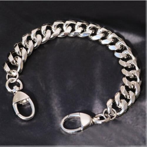 19mm Thick Handbag Strap Replacement Mental Bag Handle Short Shoulder Bag Strap Aluminum Chain Bag Belt DIY Handles Accessory