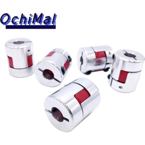 D25L30 6.35/8/9.5/10/12mm stepper motor shaft coupler Flexible Jaw Spider Plum Coupling Shaft Coupler
