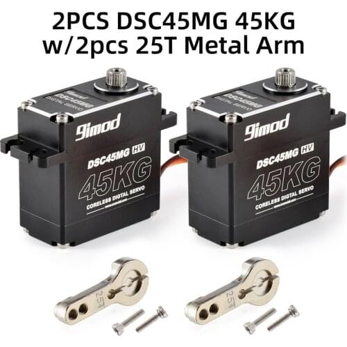 Good Sale 9imod Waterproof Servo DSC45MG 45KG Metal Gear HV Coreless Digital Servo for RC Car Boat Robot DIY
