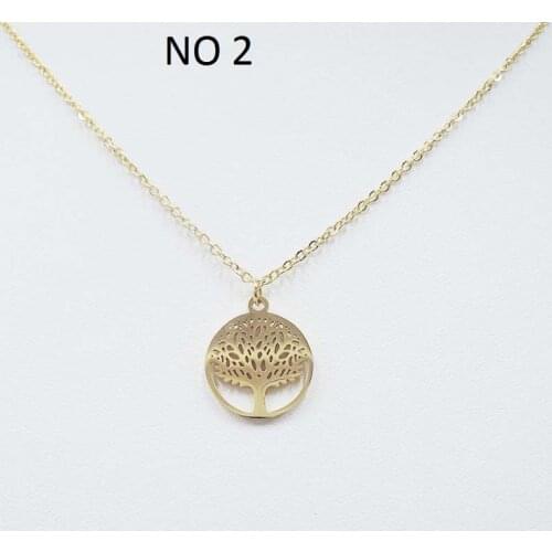 High quality top fashion necklace ,stainless steel ,anti-allerge ,avaibale IN 7 MODELS LIFE-TREE shape ,LIFE-TREE PENDANT