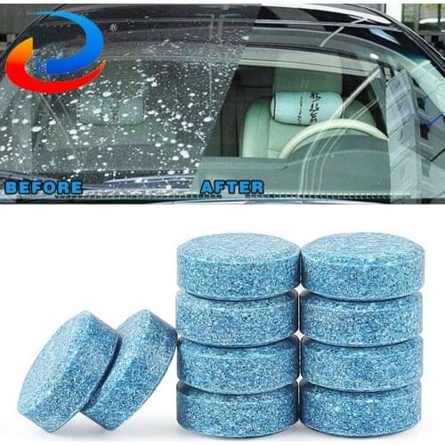20/50/100/200Pcs Car Solid Cleaner Effervescent Tablets Spray Cleaner wiper glass water antifogging agent