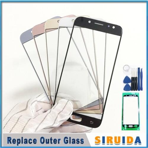 LCD Front Outer Screen Glass Lens For Samsung J330 J530 J730 J530F J5Pro J7pro J3 J5 J7 2017 Touch Screen Panel Replacement