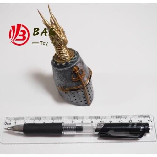 1/6 of the Action Figures Model FIRE PHOENIX Hospital Knight Helmet metal dragon