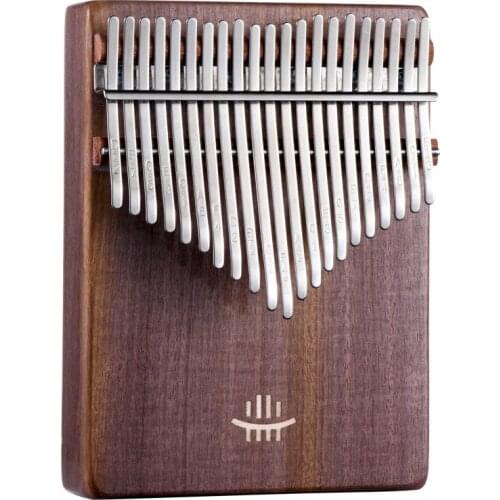 17/21 Keys Kalimba Pterocarpus soyauxii Golden Phoebe Finger Piano Sanza Mbira Kalimba Play with Guitar Wood Musical Instruments