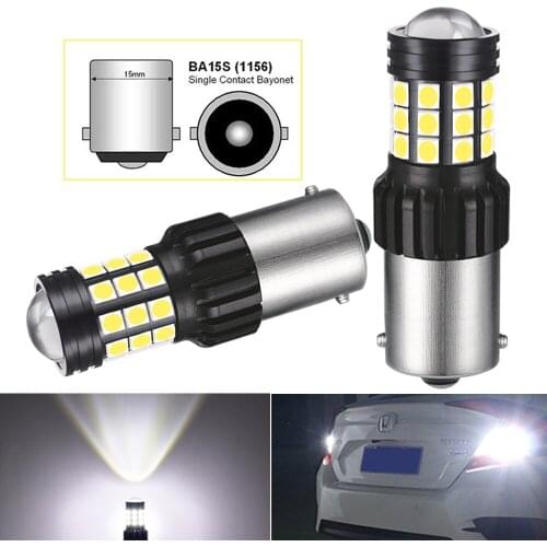 2X BA15S 1156 P21W LED Bulb Car Reverse Lights 7443 W21/5W 7440 WY21W 1157 BAY15D 3157 CANBUS LED Turn Signal Brake Lights