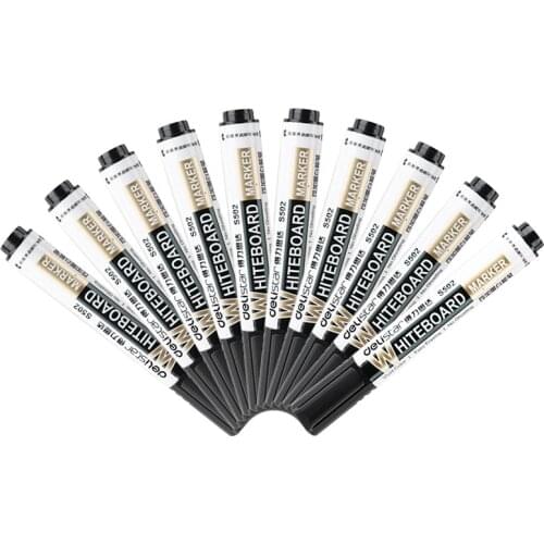 3 PCS Deli 6817 whiteboard pen water based pen whiteboard pen office supplies erasable pen