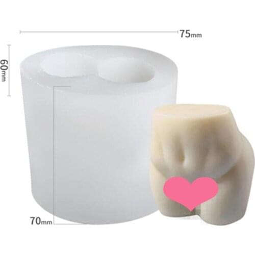 3D Hip Candle Mold Busty Ass Torso Candle Silicone Mold Hip Aromatherapy Candle Womens Chest Candle Making Mold