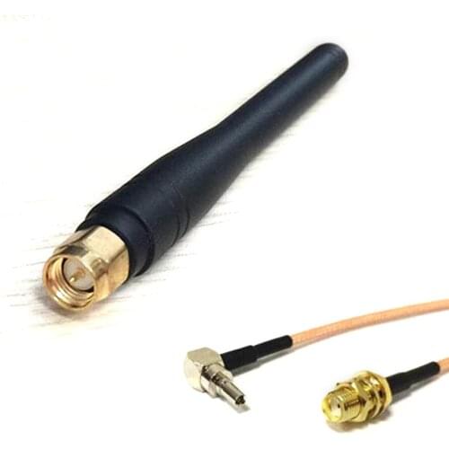 3G Antennas 800-2100MHZ 3dBi GSM aerial SMA Male Omni aerial + SMA Female Connector Switch CRC9 Male Connector RG316 Cable 15cm