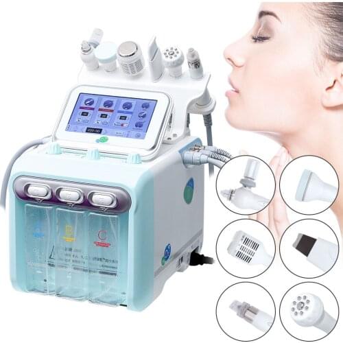 Updated 2.0 H2O2 Small Bubble Oxygen Beauty Salon 6in1 Hydra Dermabrasion Skin Cleaner Hydrogen Oxygen Jet Peel Machine