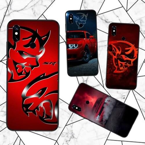 Car Dodges Demon logo Phone Case For Xiaomi Redmi note 7 8 9 pro 8T 9S Mi Note 10 Lite pro