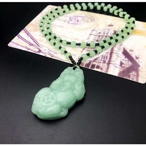 2021 Buddhism Geomantic omen master talisman bring wealth money good luck exorcise evil spirit Dragon PI XIU Pendant Amulet