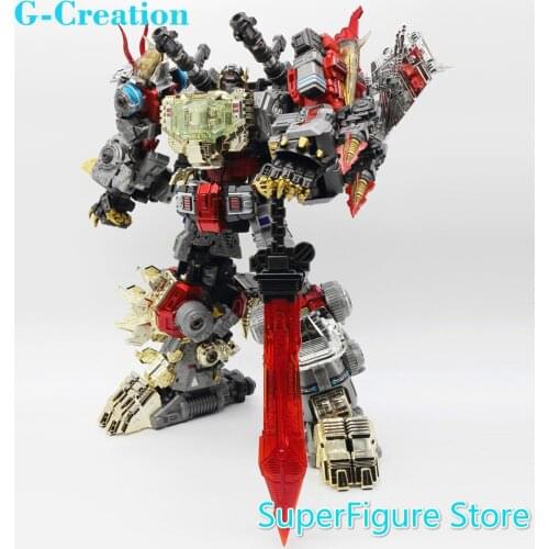 Action Figure Robot Transformation Dinoking Volcanicus Slag Sludge Snarl Swoop slash Dinobots 5IN1 Alloy Combiner In Stock