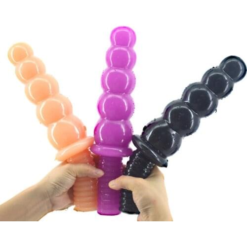 Hot Sale Sex Toy Five-piece with Handle Penis Anal Plug Masturbation Device Gourd Ball Couple Sex Toys Sex Shop Anal Sex Stuff