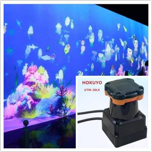 30m UTM-30LX lidar ground wall large screen interactive software multi-touch projection interactive engine system package