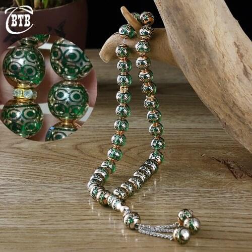 Islamic Muslim 14mm Tassel Pendant Rosary Prayer Bracelet Special Beaded Bracelet Gift Wholesale