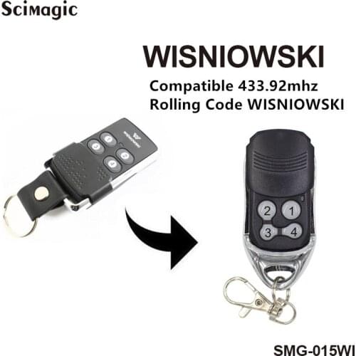 Wisniowski electric garage gate door controller remote transmitter compatible 433,92Mhz rolling code command garage freeshipping