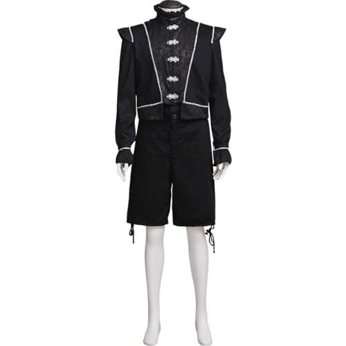 Adults Medieval Costume Cosplay Custom Made Mens Clothes Top Shorts Cosplay Vintage Medieval Style Costume Cosplay