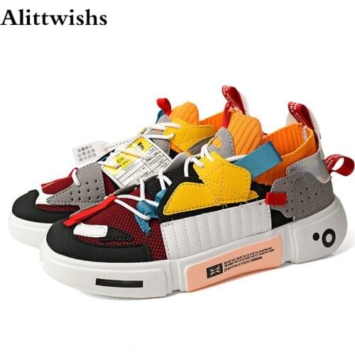Fashion Colorful Stitching Design Sneakers Platform Casual Shoes for Men Unisex Sneakers Mesh Breathable Sock Men Trainers Shoes