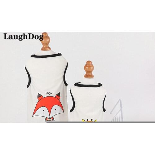 Summer Dog Clothes Vest For Small Dogs Clothes Cute Animal T-shirt Pet Clothing Cat Puppy Shirt Chihuahua Poodle Pomeranian