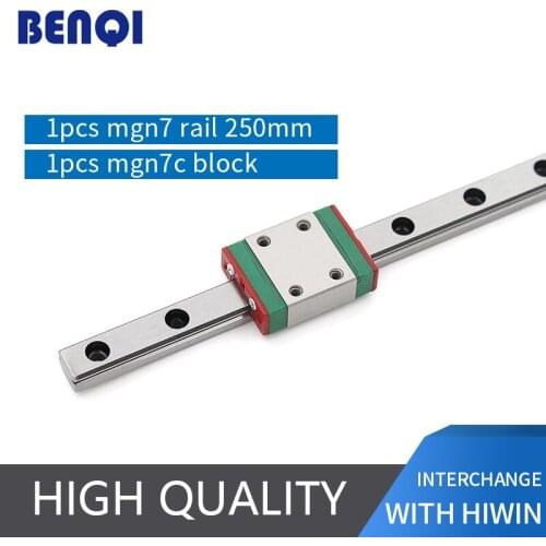Cnc linear guide rail MGN7 L250mm+ MGN7C carriage with a low price