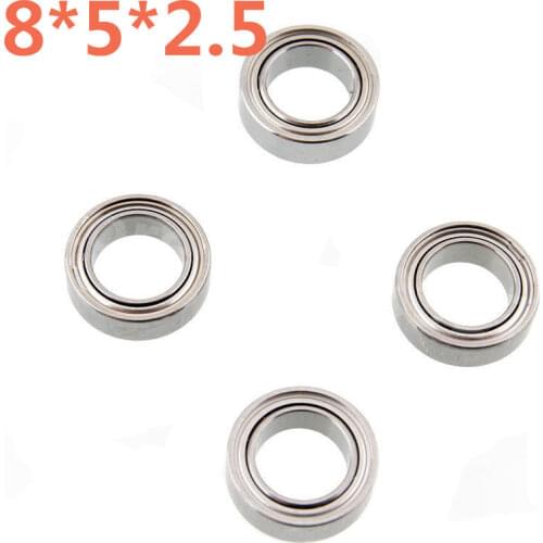 4 Pieces RC Car 5*8*2.5mm 8*5*2.5 Ball Bearing For 1/10 Scale Models Kyosho Optima Traxxas Slash 4x4 Huan Qi 727 4WD Hobby Buggy