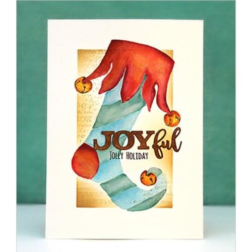 Joyful Winter Calm Words Stencil Metal Cutting Dies DIY Scrapbooking Crafts Supplies Embossing Paper Cards Making New 2018 Die