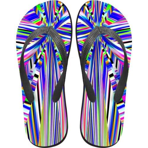 NOISYDESIGNS Famous Brand Men Flip Flops Fashion Summer Beach Rubber Slippers Male Outside flat Sandals Shoes Men Flip-Flops
