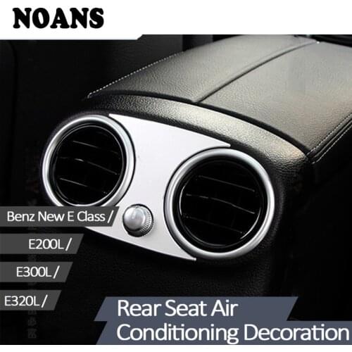 NOANS 1pc Car Styling Rear Back Seat Air Condition Outlet Frame Rings Cover Trim AMG Stickers For Mercedes Benz W213 Accessories
