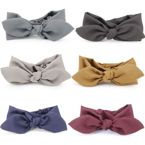 2019 New Bunny Ear Hair Bands Shower Make Up Headband Elastic Hairbands Casual Daily Hair Accessories Women Headwear Head Wrap