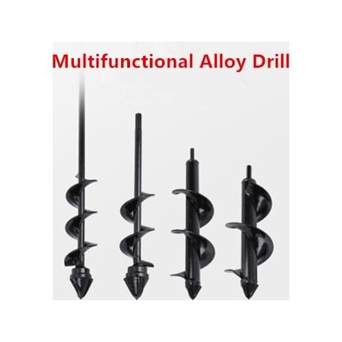 2020 New Earth Alloy Drill Ice Drill Garden Auger Spiral Flower Planter Yard Gardening Planting Hole Digger Tool