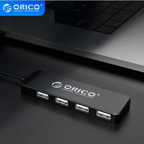 ORICO USB2.0 HUB Multi 4 Port High Speed USB Splitter Mini Portable OTG Adapter For Windows Mac OS Android Laptop Accessories