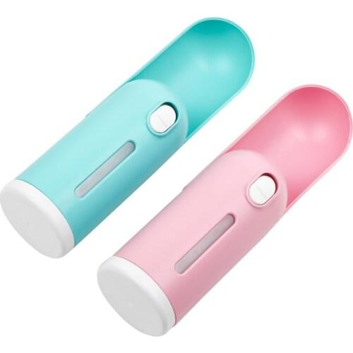 Portable Slide Closure Dog Water Bottle for Travel Outdoor Feeding Pet Feeder with Food Grade Material and Lock Unleak key